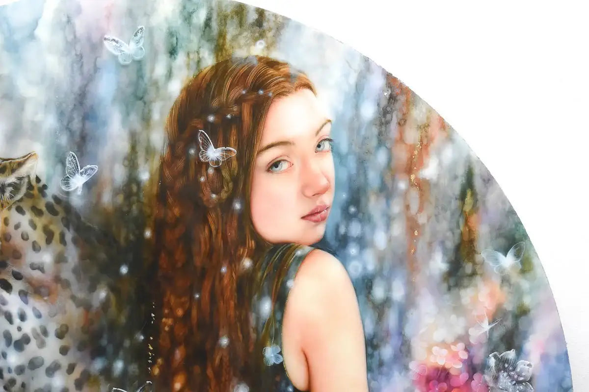 Leopardess - Edition by artist Kerry Darlington - Wyecliffe Galleries