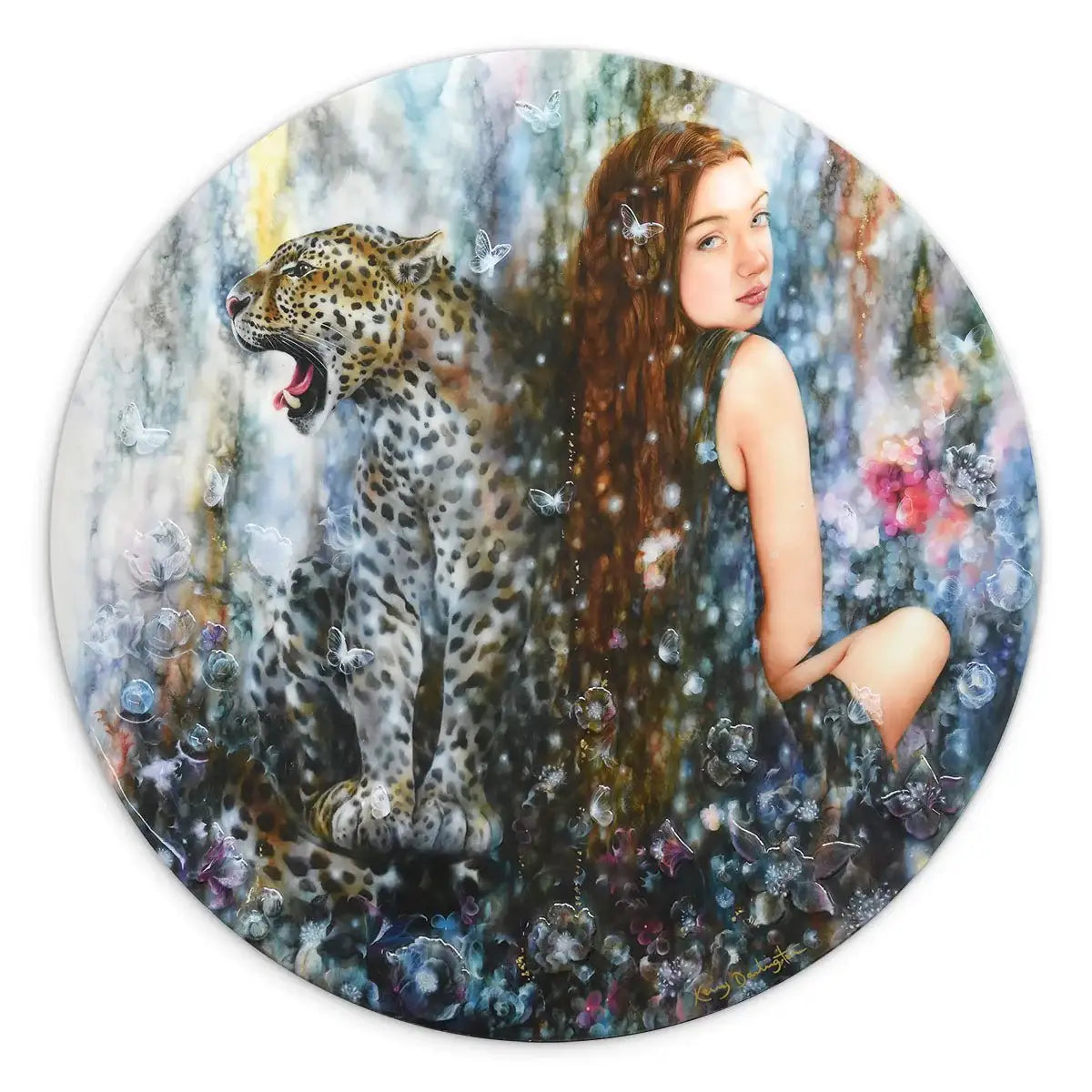 Leopardess - Edition by artist Kerry Darlington - Wyecliffe Galleries