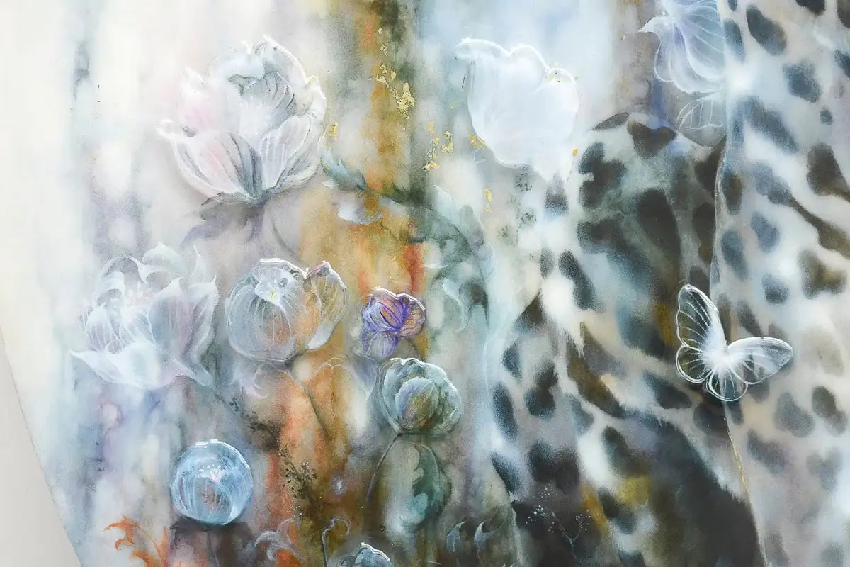 Leopardess - Edition by artist Kerry Darlington - Wyecliffe Galleries