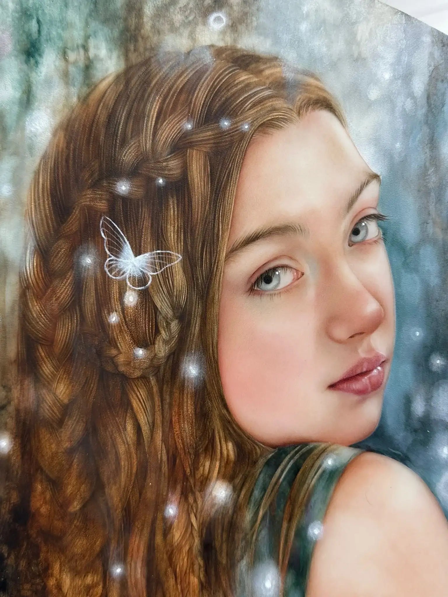 Leopardess - Original - SOLD by artist Kerry Darlington - Wyecliffe Galleries