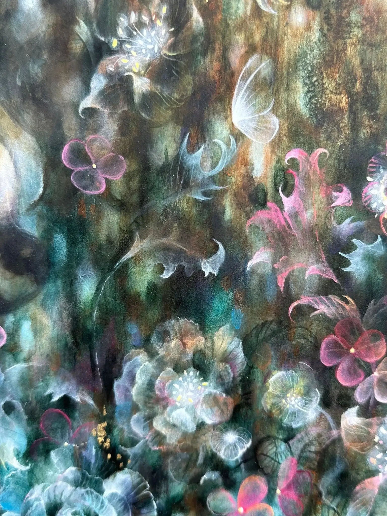 Leopardess - Original - SOLD by artist Kerry Darlington - Wyecliffe Galleries