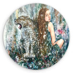 Leopardess - Original - SOLD by artist Kerry Darlington - Wyecliffe Galleries