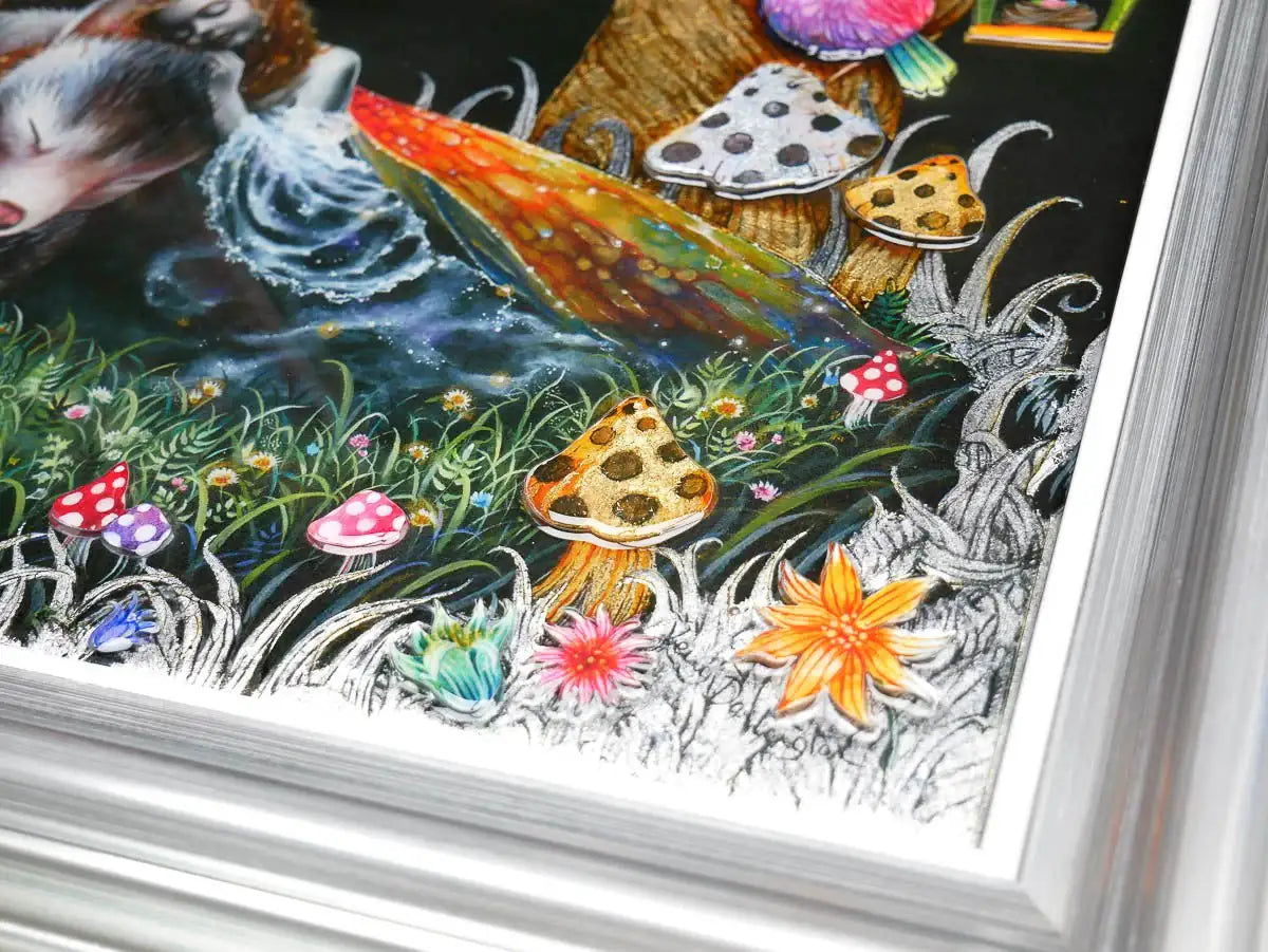 Little Fox and The Moth Fairy - Edition by artist Kerry Darlington - Wyecliffe Galleries