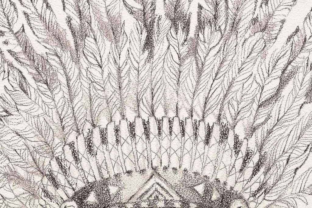 Little Warrior (Peter Pan) Sketch - Original by artist Kerry Darlington - Wyecliffe Galleries