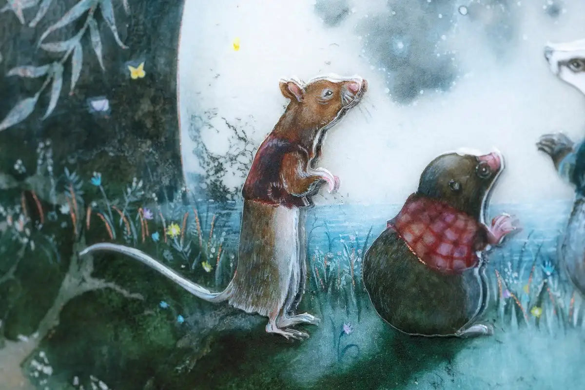 Moongazing In The Willows - Edition by artist Kerry Darlington - Wyecliffe Galleries