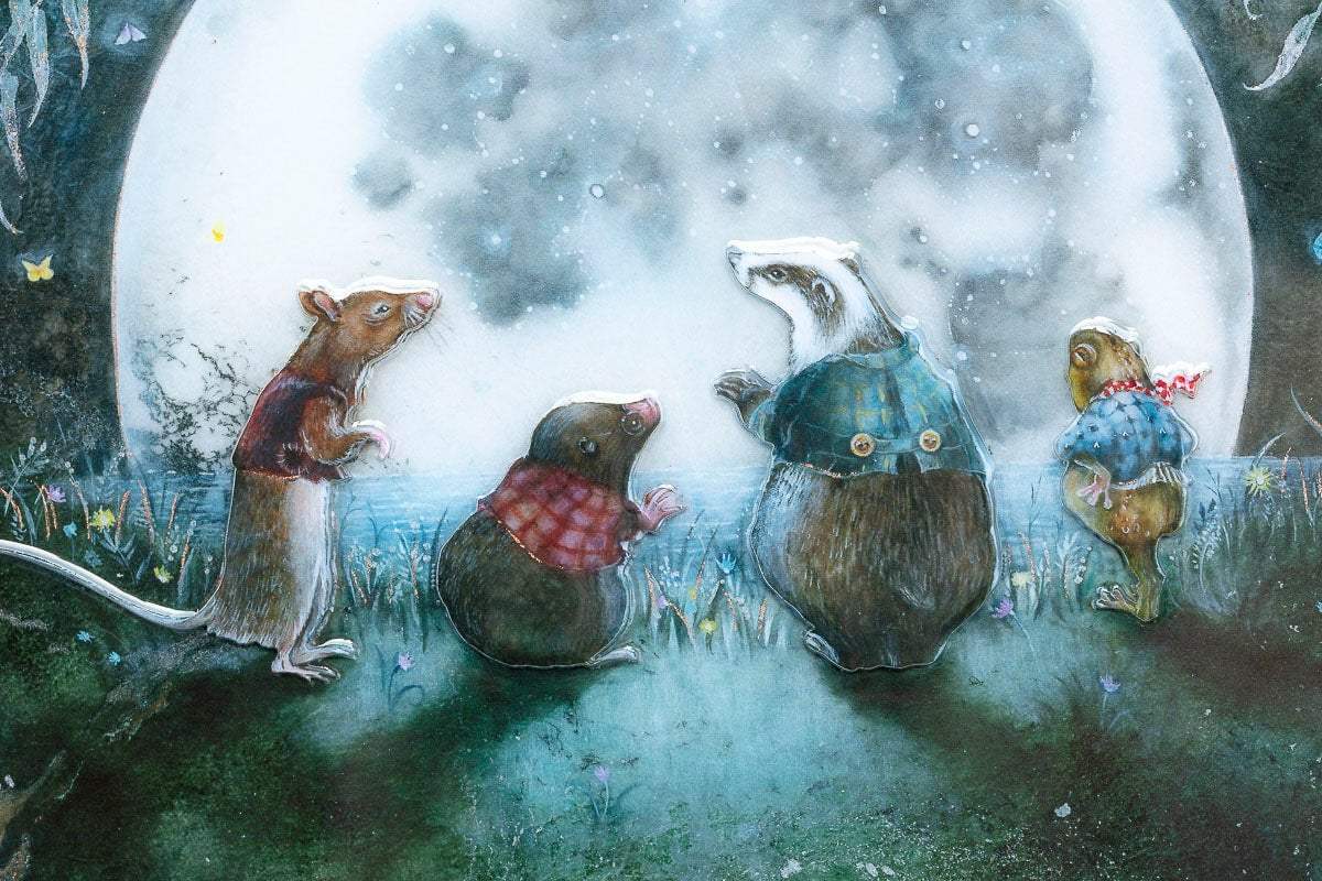 Moongazing In The Willows - Edition by artist Kerry Darlington - Wyecliffe Galleries
