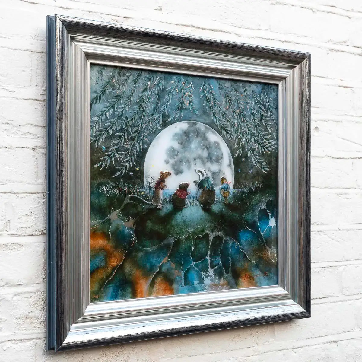 Moongazing In The Willows - Edition by artist Kerry Darlington - Wyecliffe Galleries