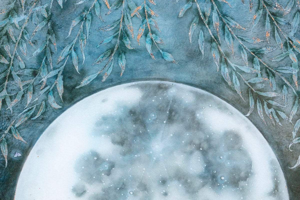 Moongazing In The Willows - Edition by artist Kerry Darlington - Wyecliffe Galleries