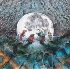 Moongazing In The Willows - Original - SOLD by artist Kerry Darlington - Wyecliffe Galleries