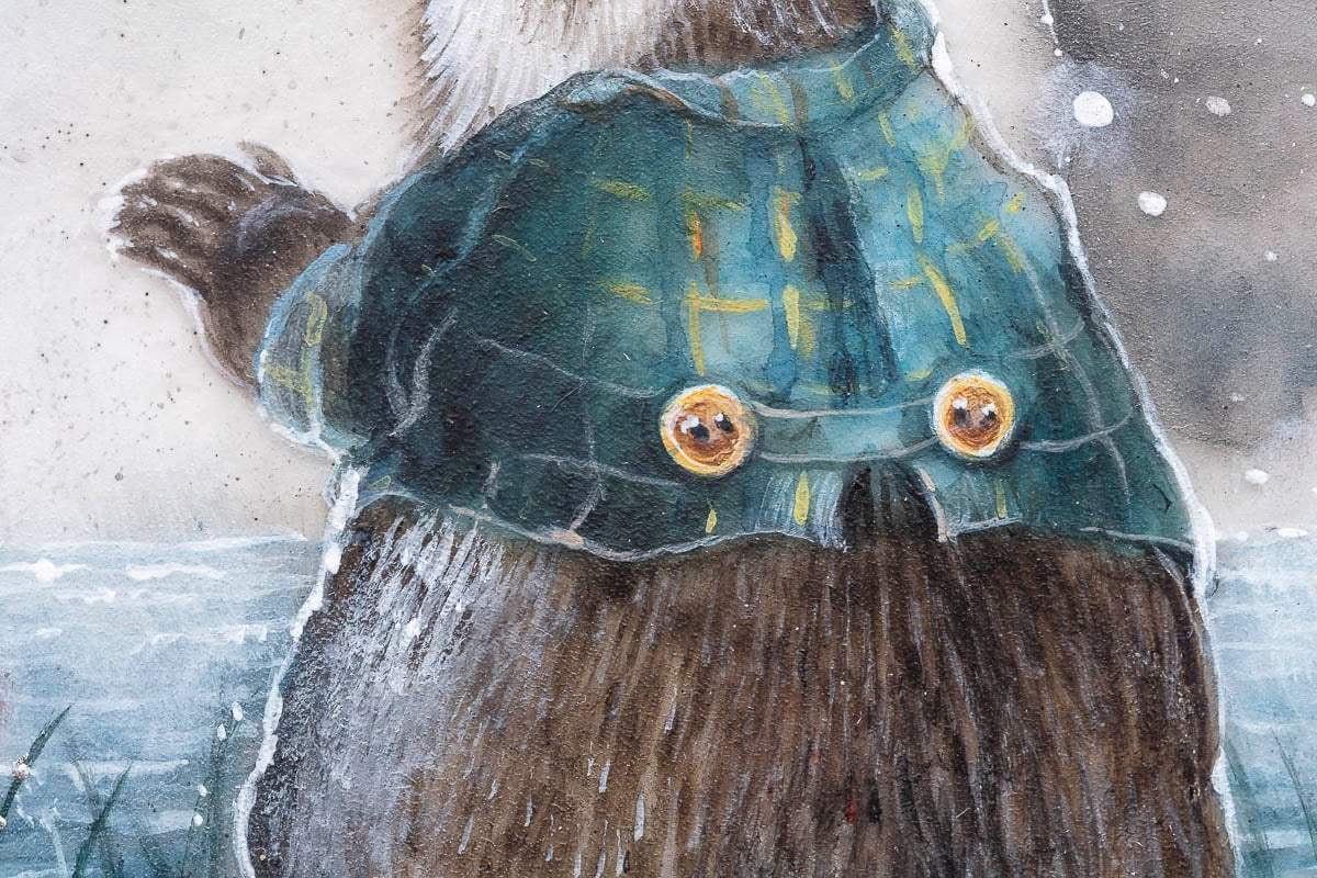 Moongazing In The Willows - Original - SOLD by artist Kerry Darlington - Wyecliffe Galleries