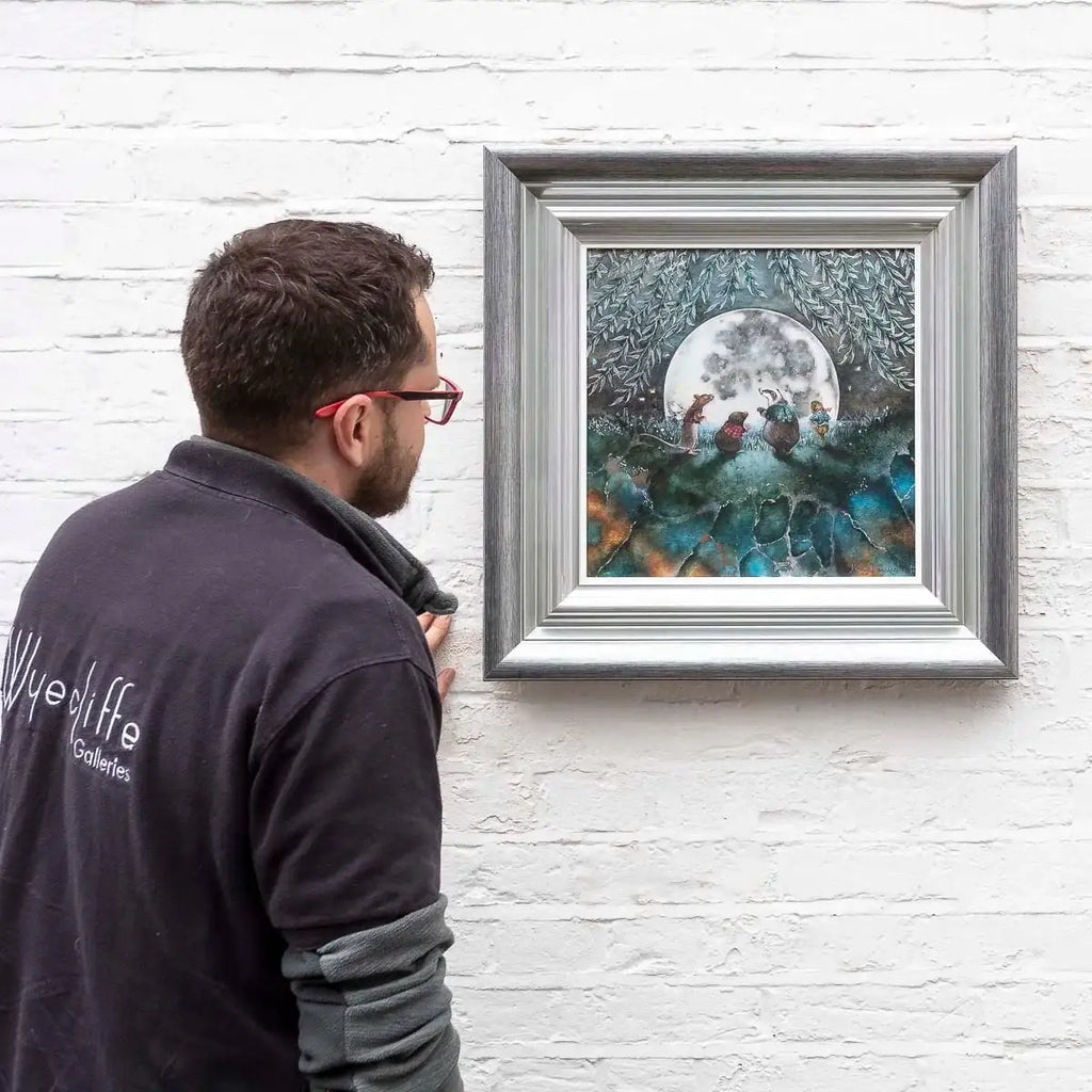 Moongazing In The Willows - Original - SOLD by artist Kerry Darlington - Wyecliffe Galleries