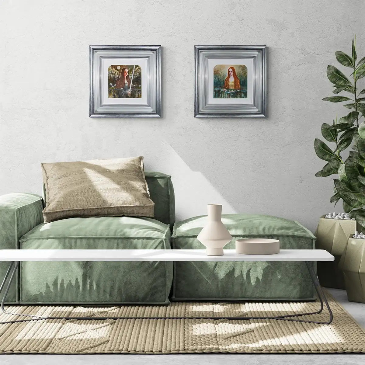 Ophelia and Nimue - Matching Edition Set by artist Kerry Darlington - Wyecliffe Galleries