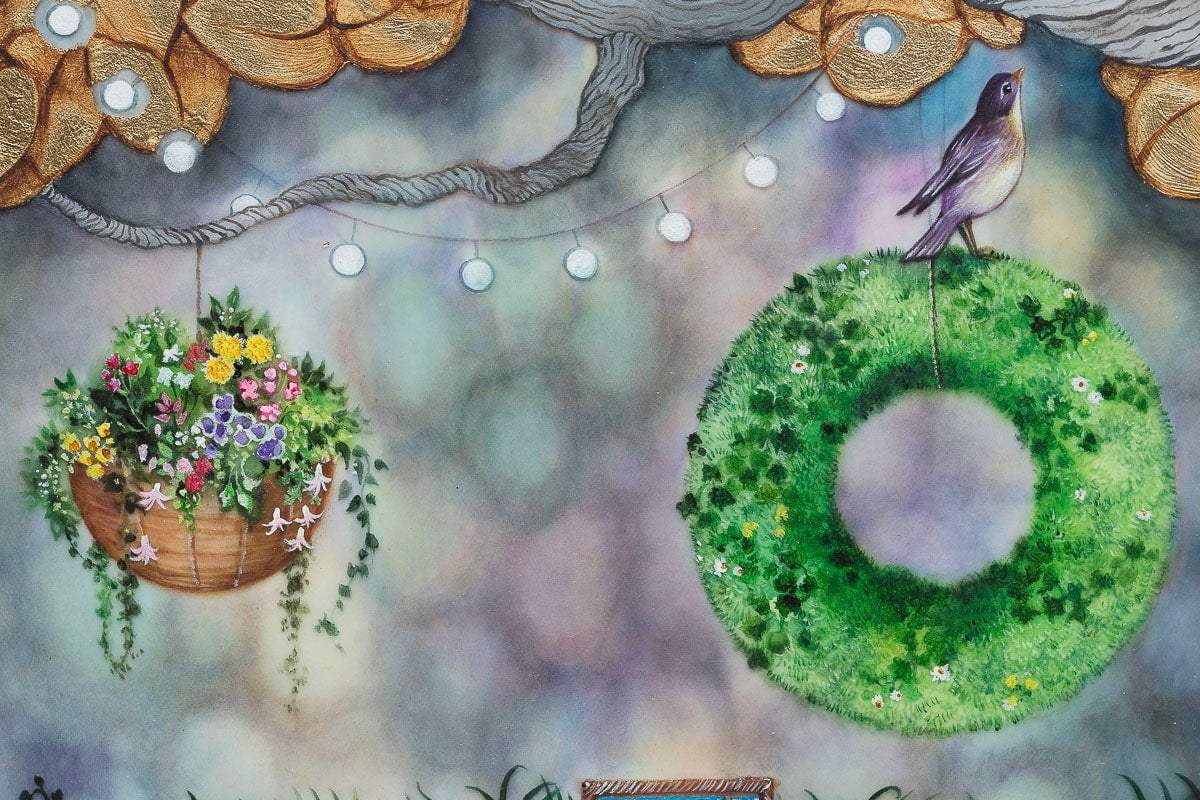 Our Own Little Paradise - Original - SOLD by artist Kerry Darlington - Wyecliffe Galleries