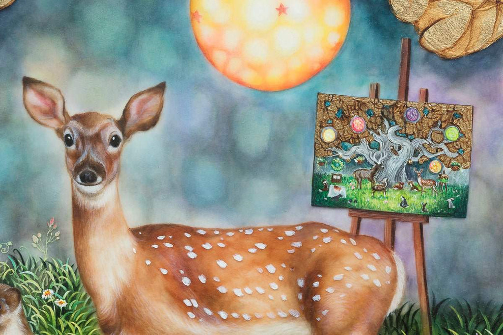 Our Own Little Paradise - Original - SOLD by artist Kerry Darlington - Wyecliffe Galleries