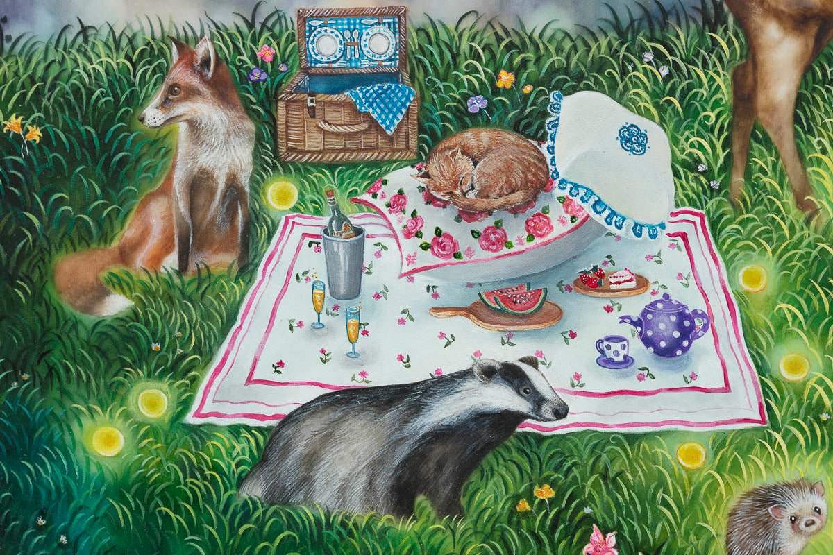 Our Own Little Paradise - Original - SOLD by artist Kerry Darlington - Wyecliffe Galleries