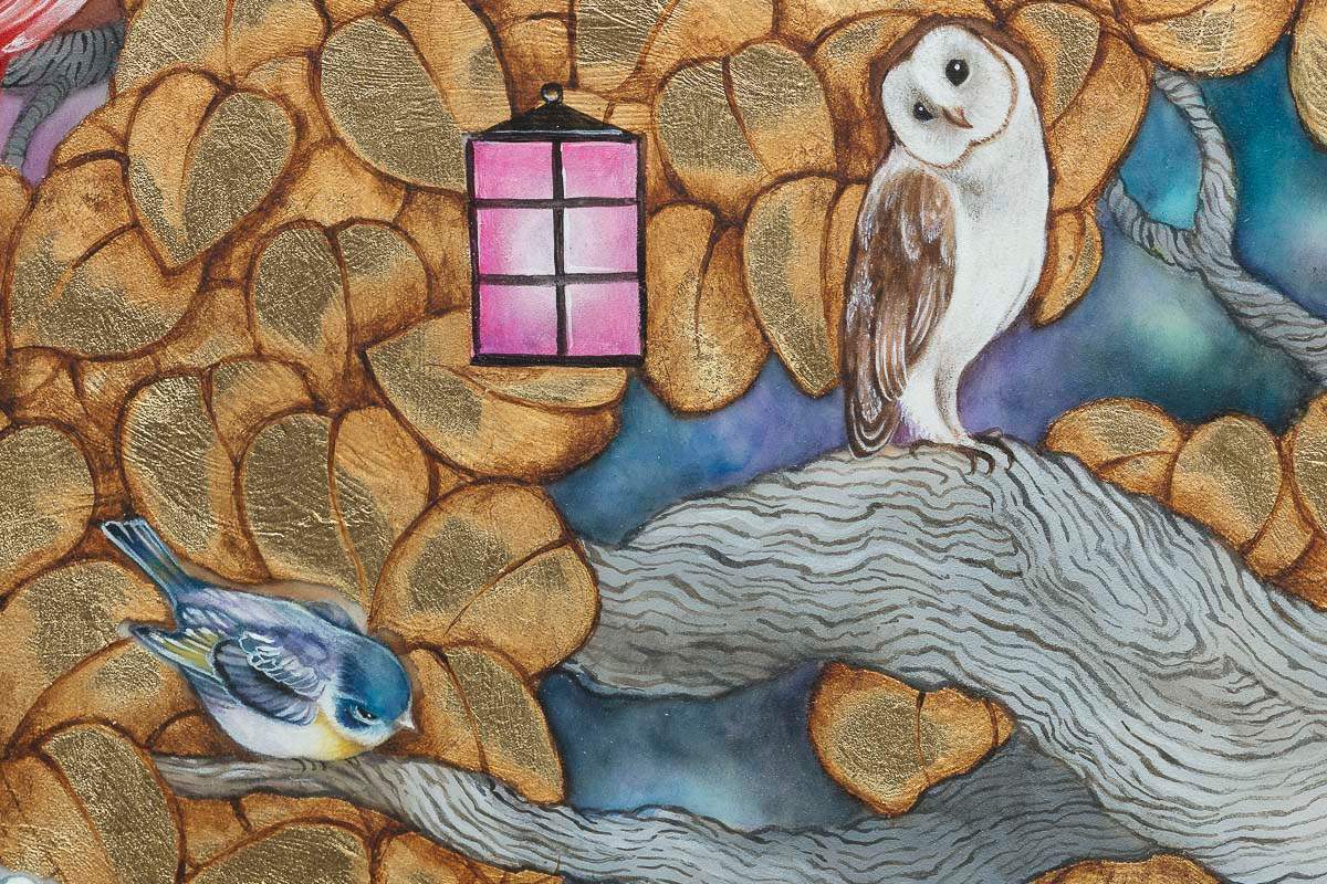 Our Own Little Paradise - Original - SOLD by artist Kerry Darlington - Wyecliffe Galleries