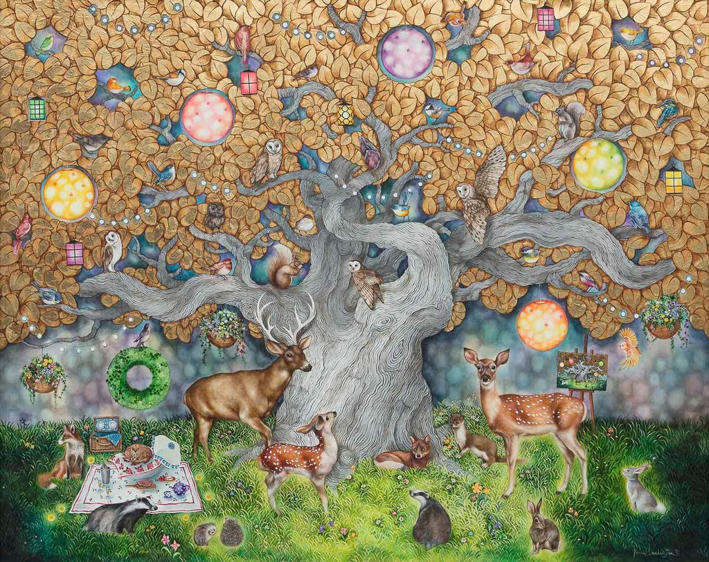 Our Own Little Paradise - Original - SOLD by artist Kerry Darlington - Wyecliffe Galleries