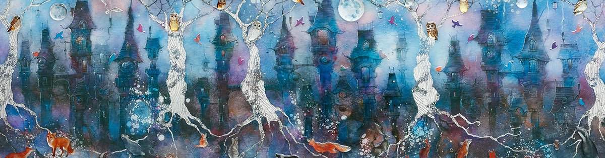 Owlets Hollow - Edition by artist Kerry Darlington - Wyecliffe Galleries