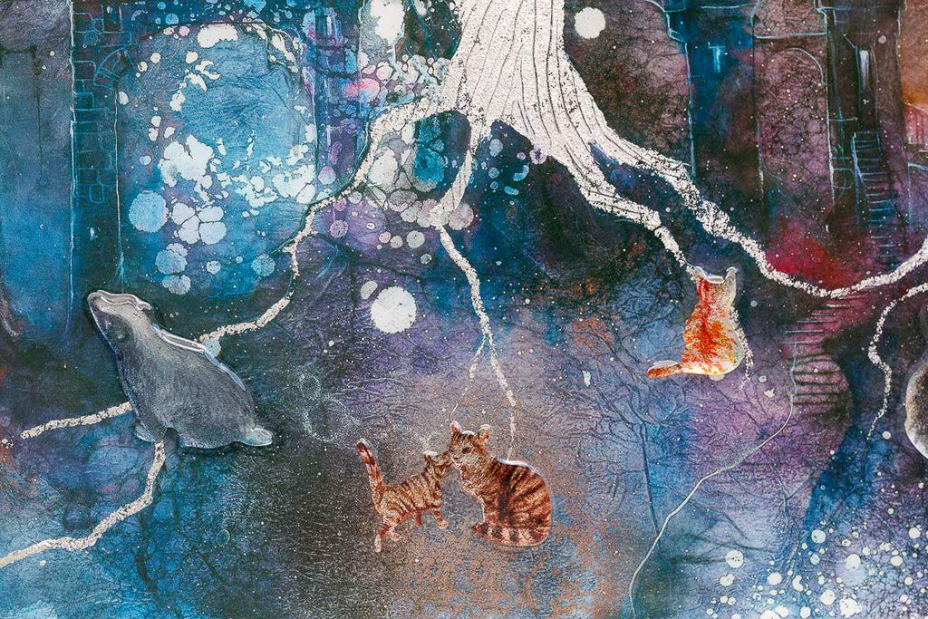 Owlets Hollow - Edition by artist Kerry Darlington - Wyecliffe Galleries