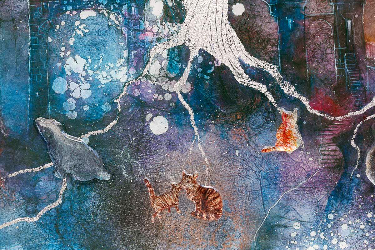 Owlets Hollow - Edition by artist Kerry Darlington - Wyecliffe Galleries