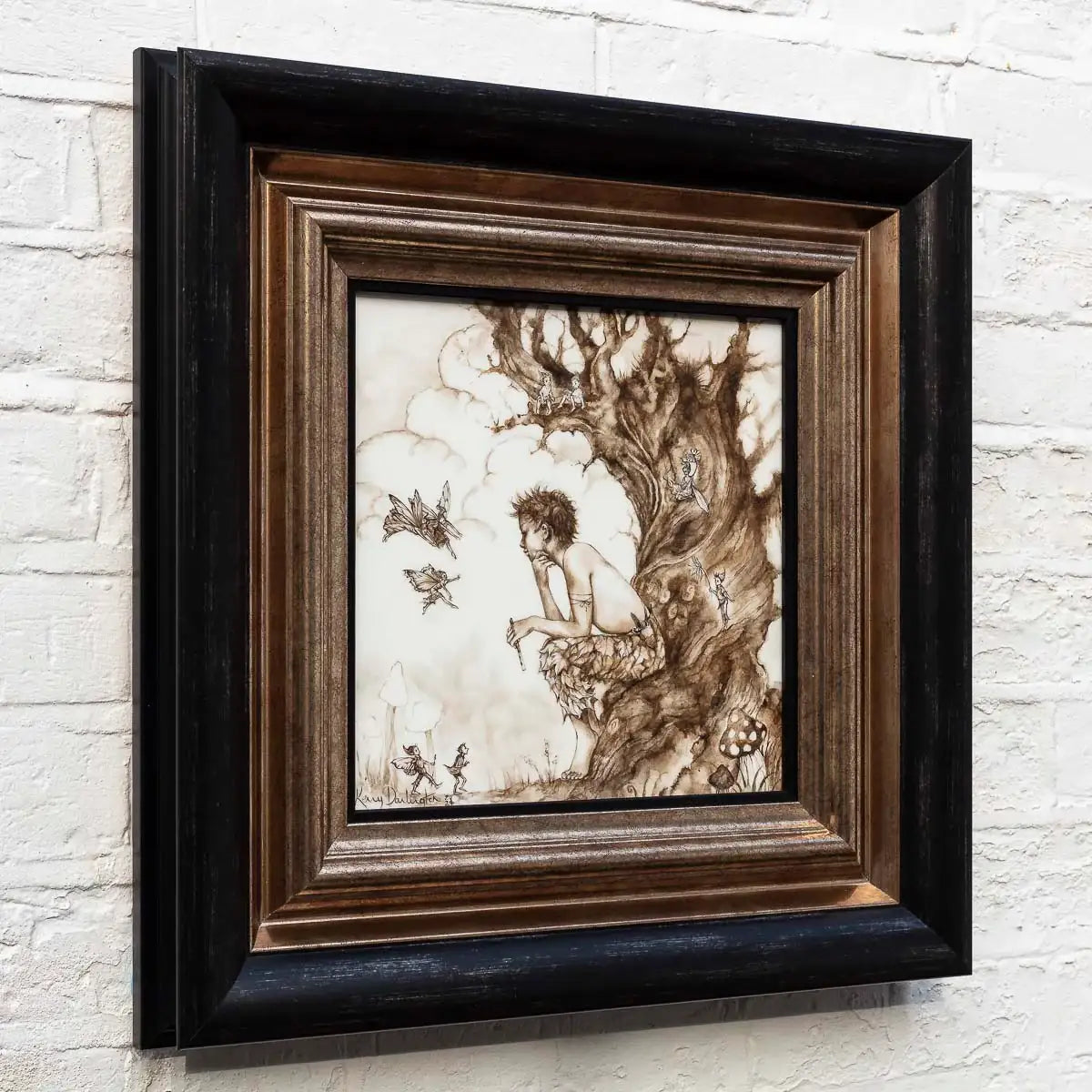 Peter Pan And The Faeries - Original - SOLD by artist Kerry Darlington - Wyecliffe Galleries