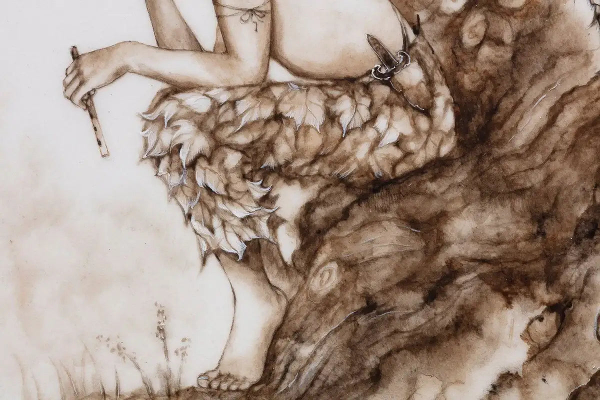 Peter Pan And The Faeries - Original - SOLD by artist Kerry Darlington - Wyecliffe Galleries