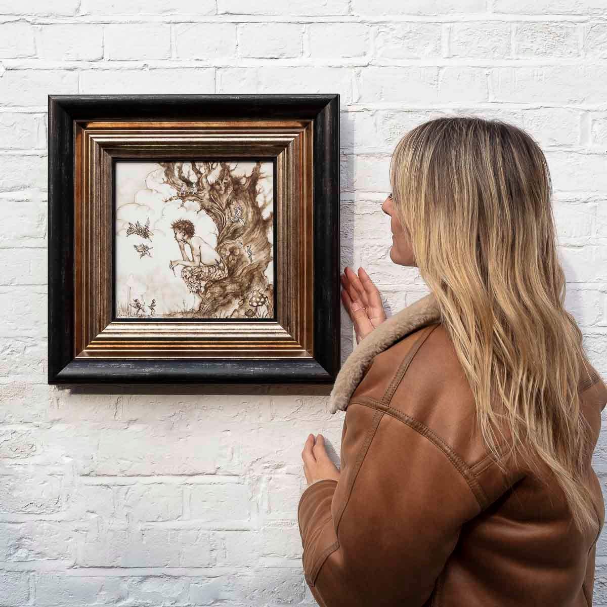 Peter Pan And The Faeries - Original - SOLD by artist Kerry Darlington - Wyecliffe Galleries