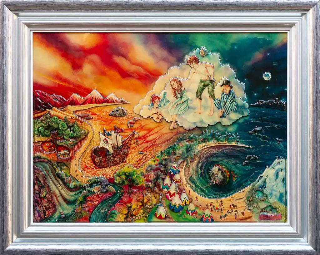 Peter Pan in Neverland - Edition by artist Kerry Darlington - Wyecliffe Galleries