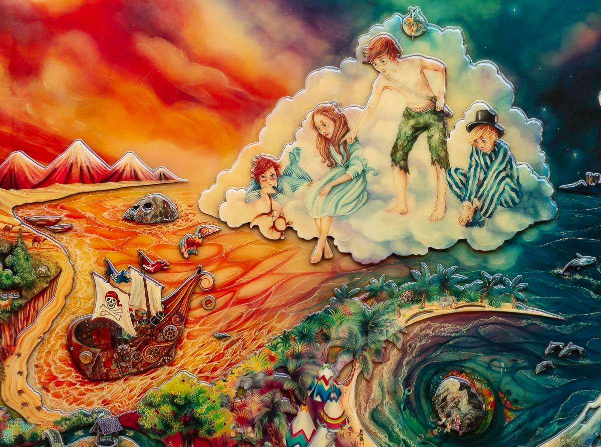 Peter Pan in Neverland - Edition by artist Kerry Darlington - Wyecliffe Galleries