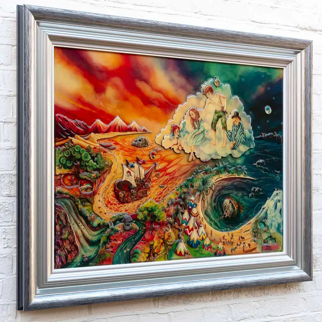 Peter Pan in Neverland - Edition by artist Kerry Darlington - Wyecliffe Galleries