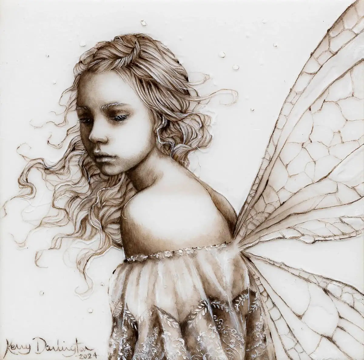 Pixie Dust - Original - SOLD by artist Kerry Darlington - Wyecliffe Galleries