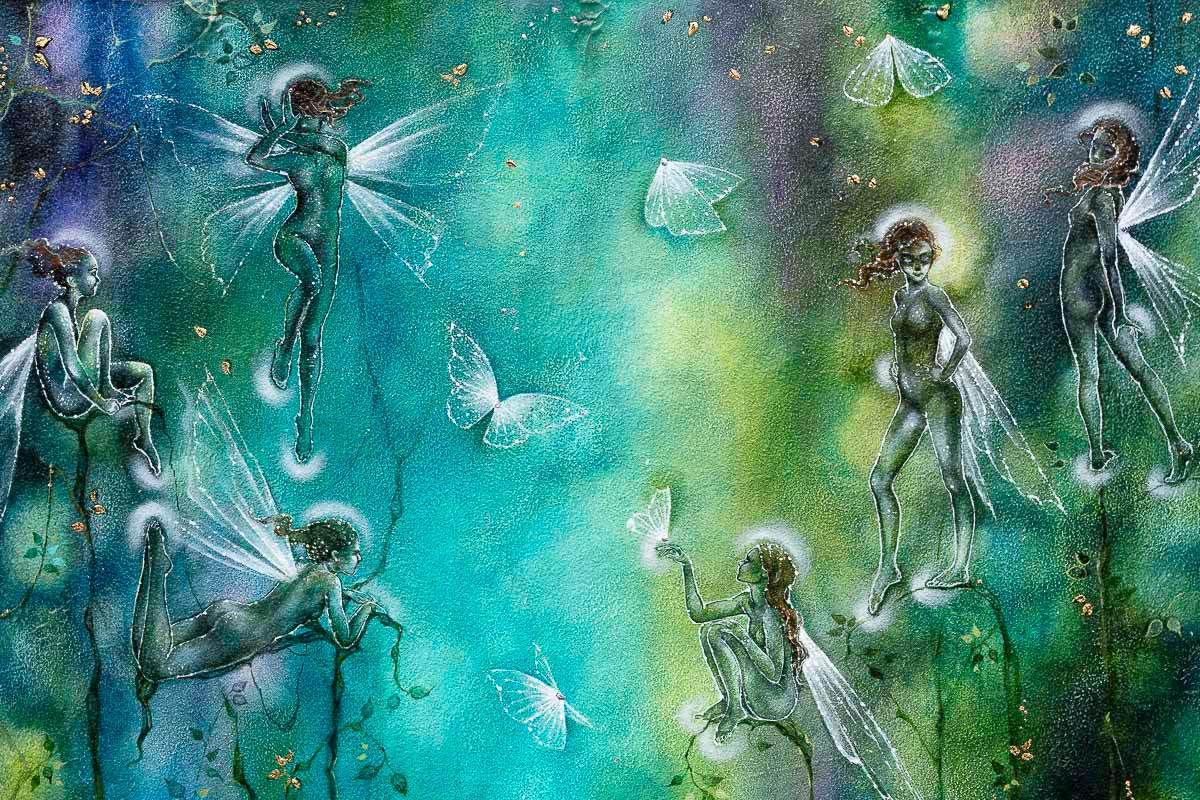 Pixie Glade - Original - SOLD by artist Kerry Darlington - Wyecliffe Galleries