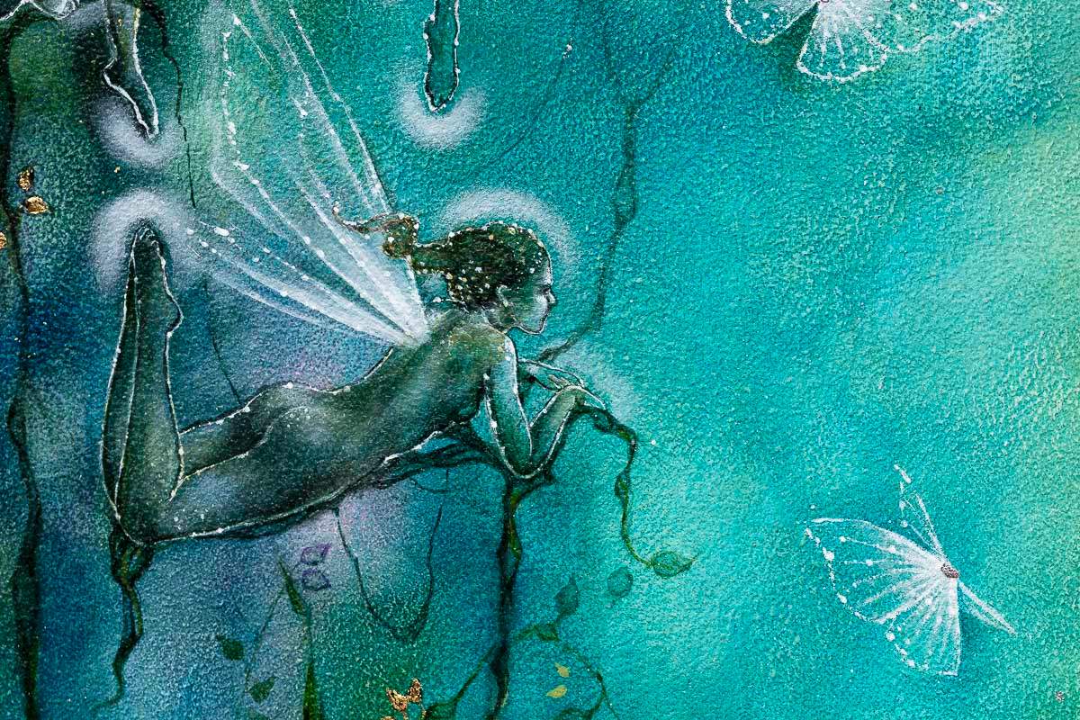 Pixie Glade - Original - SOLD by artist Kerry Darlington - Wyecliffe Galleries