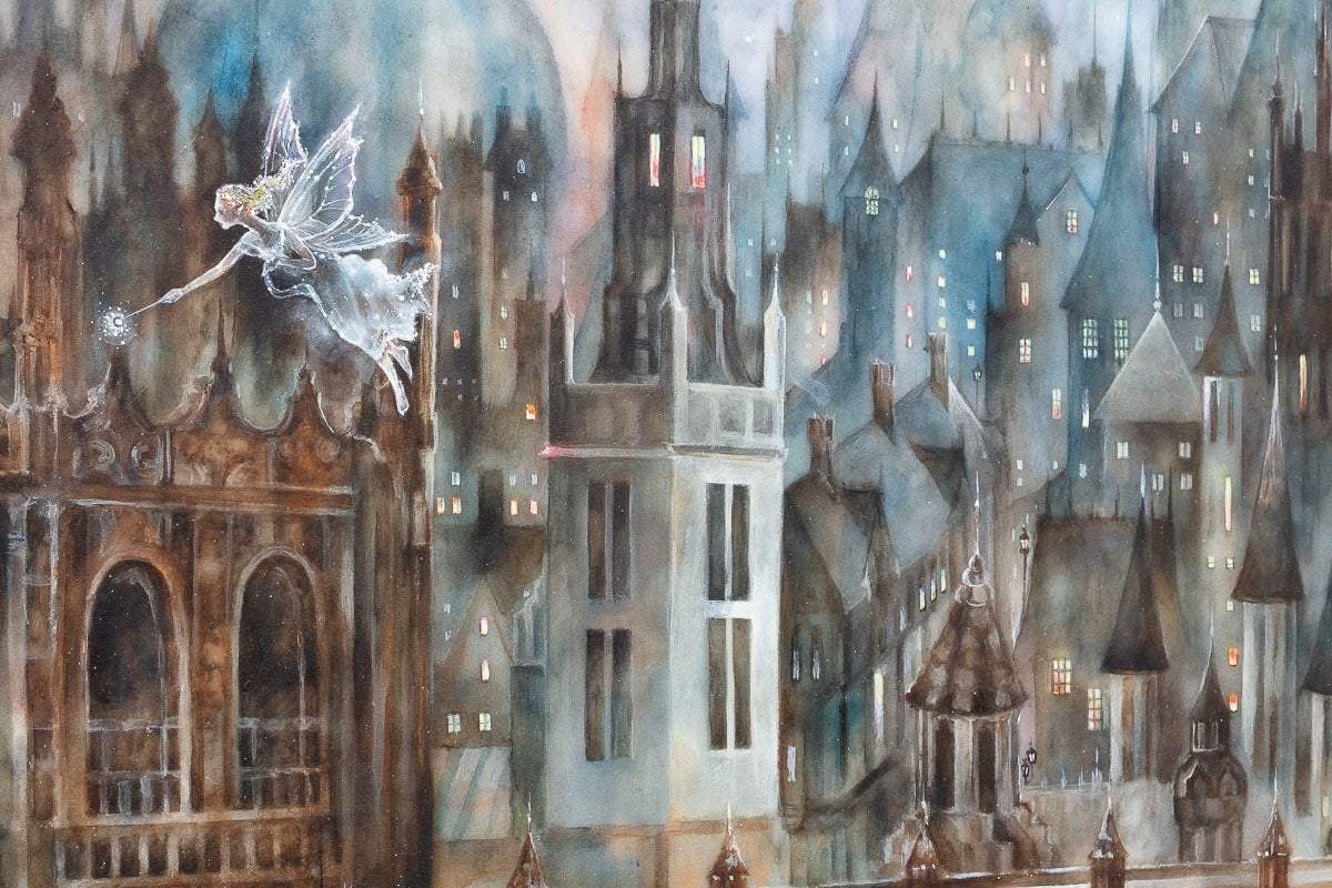 Second Star To The Right, And Straight On 'Til Morning - Original - SOLD by artist Kerry Darlington - Wyecliffe Galleries