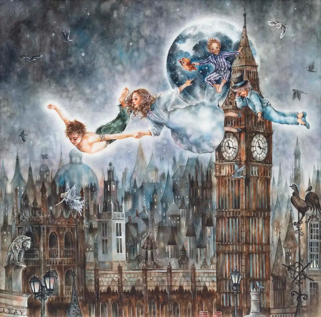 Second Star To The Right, And Straight On 'Til Morning - Original - SOLD by artist Kerry Darlington - Wyecliffe Galleries