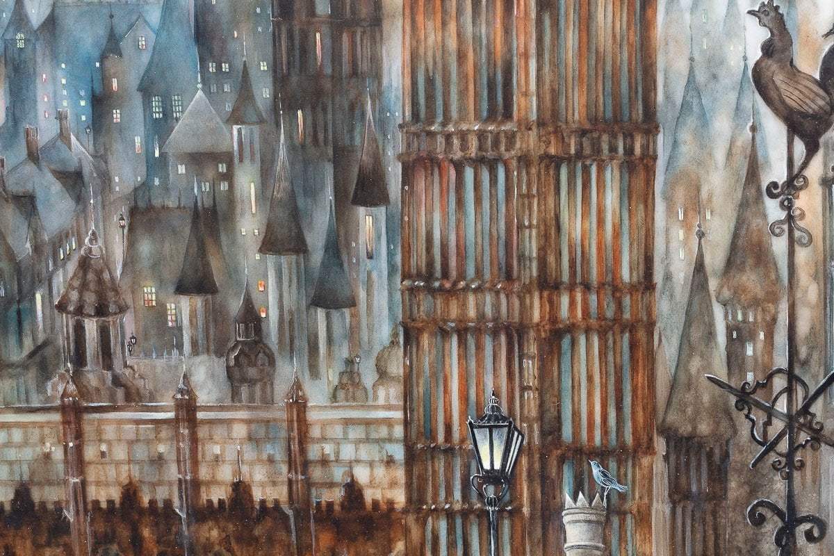 Second Star To The Right, And Straight On 'Til Morning - Original - SOLD by artist Kerry Darlington - Wyecliffe Galleries