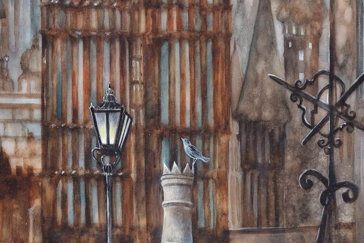 Second Star To The Right, And Straight On 'Til Morning - Original - SOLD by artist Kerry Darlington - Wyecliffe Galleries