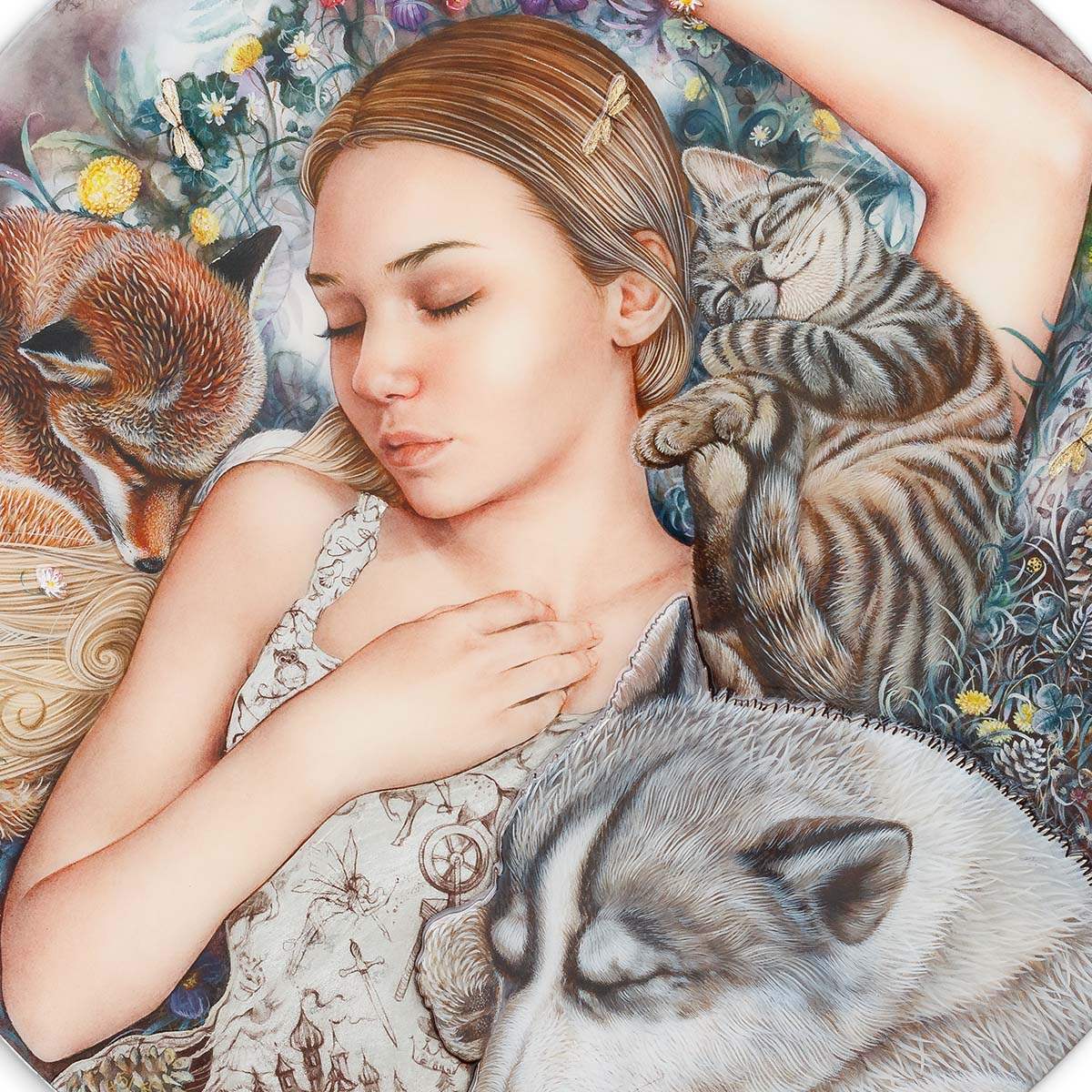 Sleeping Beauty - Edition by artist Kerry Darlington - Wyecliffe Galleries