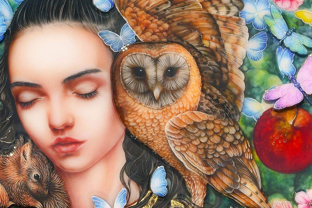 Snow White - Edition by artist Kerry Darlington - Wyecliffe Galleries