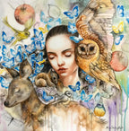 Snow White - Original Study - SOLD by artist Kerry Darlington - Wyecliffe Galleries