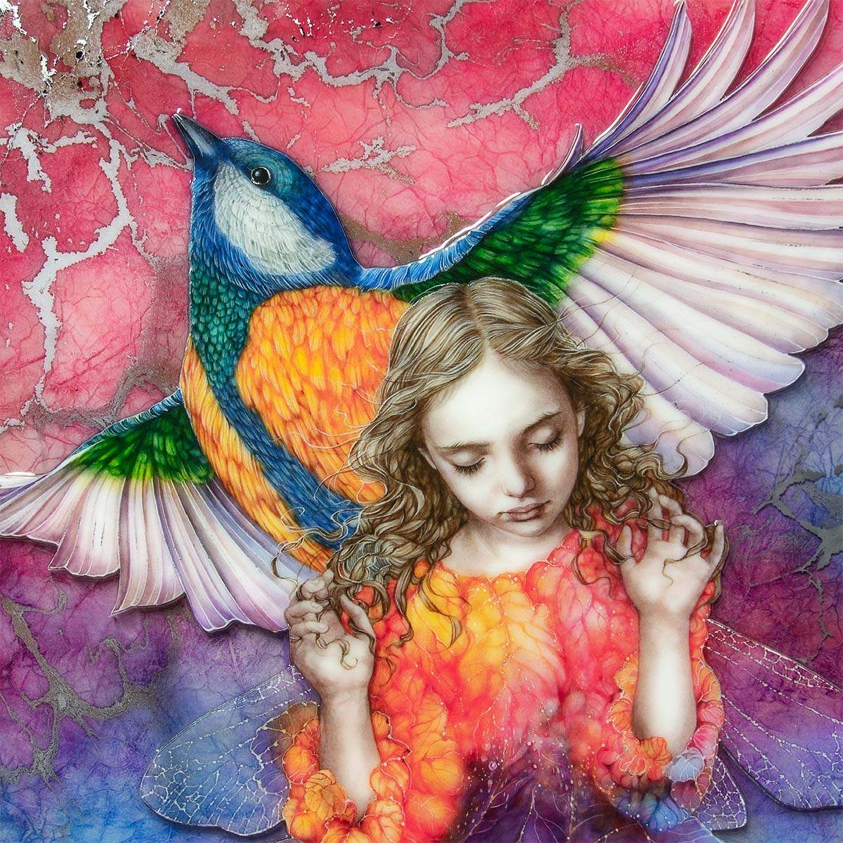 Spring Fae - Edition by artist Kerry Darlington - Wyecliffe Galleries