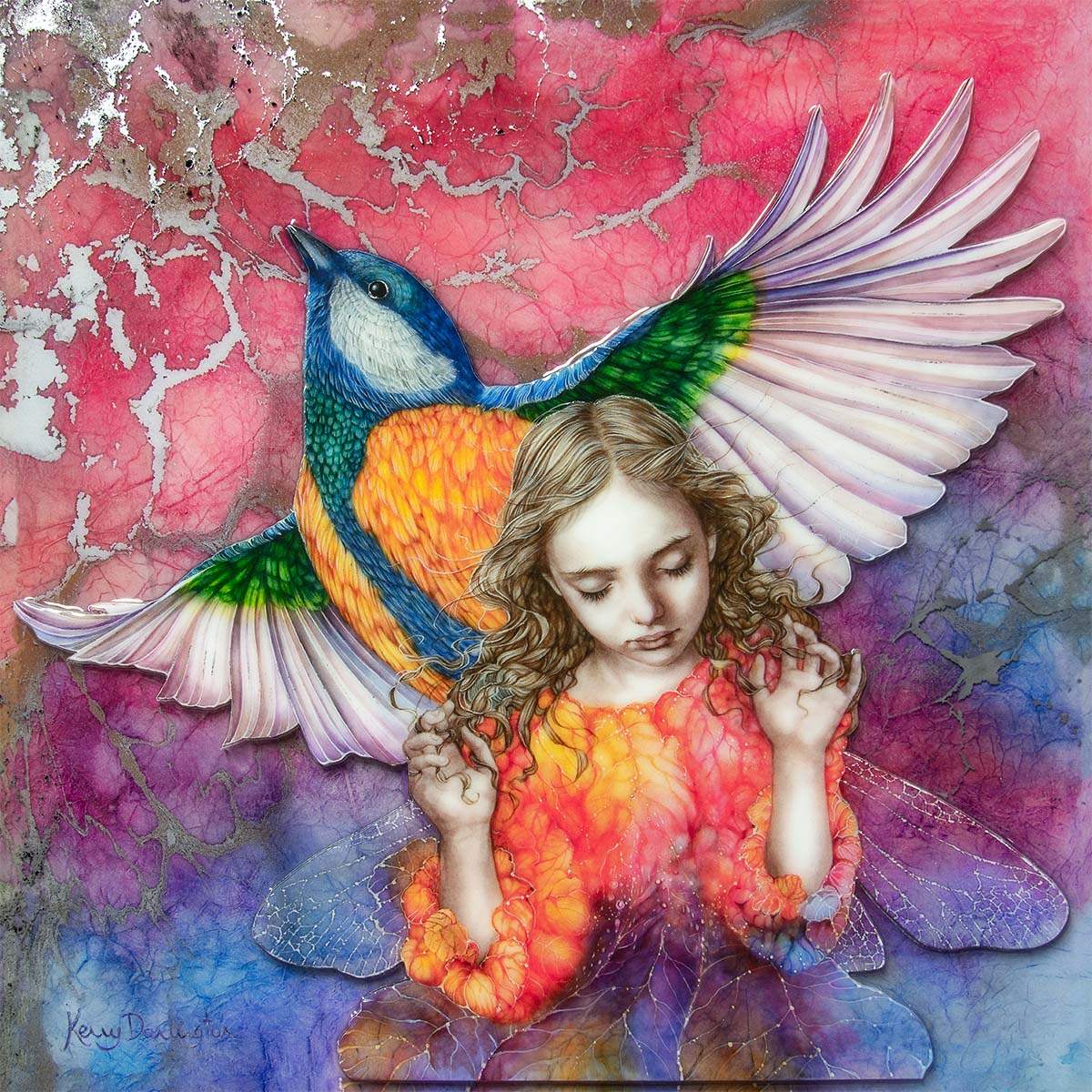 Spring Fae - Edition by artist Kerry Darlington - Wyecliffe Galleries