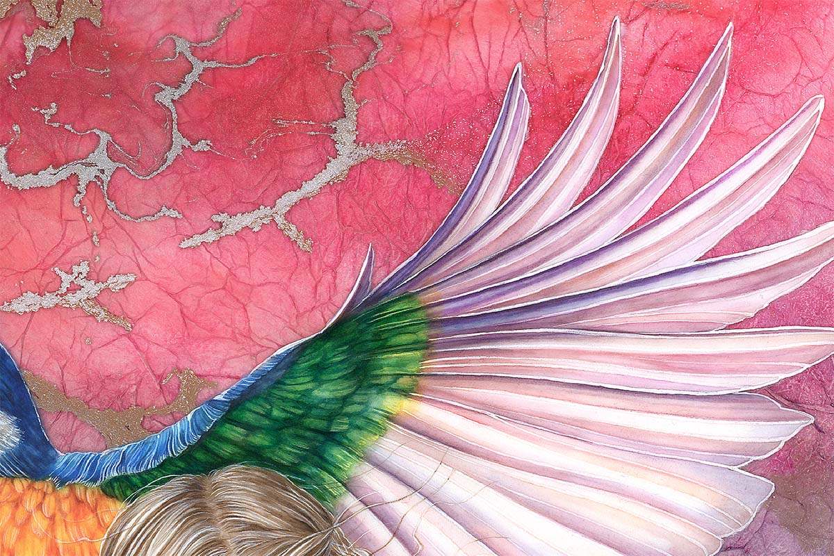 Spring Fae - Original by artist Kerry Darlington - Wyecliffe Galleries