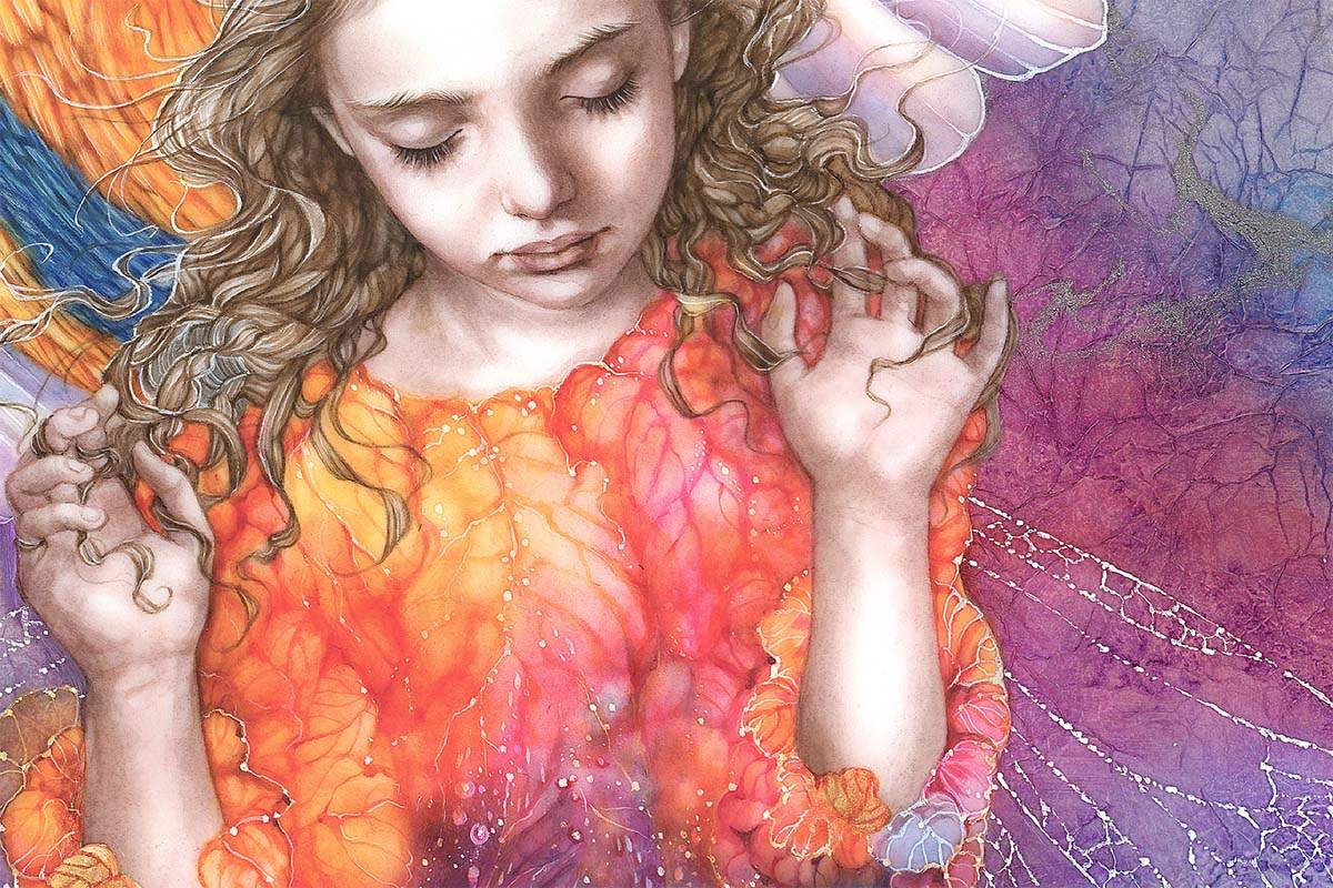 Spring Fae - Original by artist Kerry Darlington - Wyecliffe Galleries