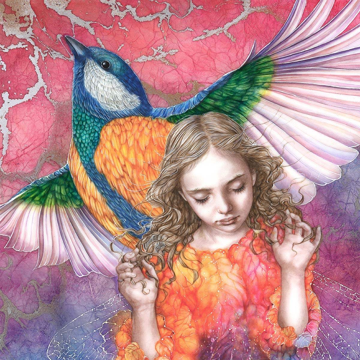 Spring Fae - Original by artist Kerry Darlington - Wyecliffe Galleries