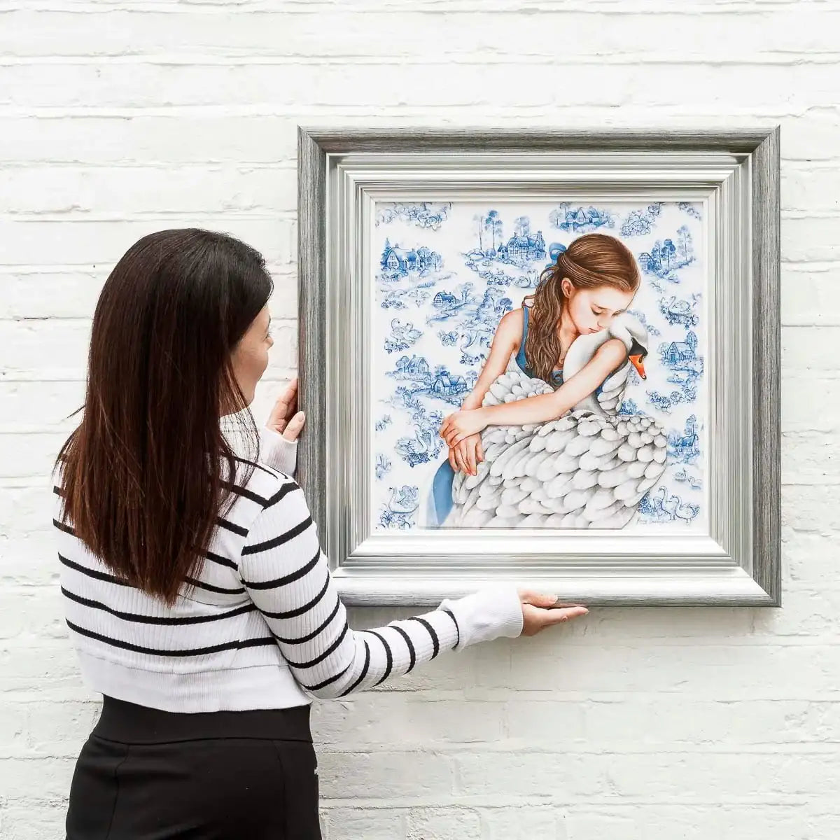 Swan Lake - Edition by artist Kerry Darlington - Wyecliffe Galleries