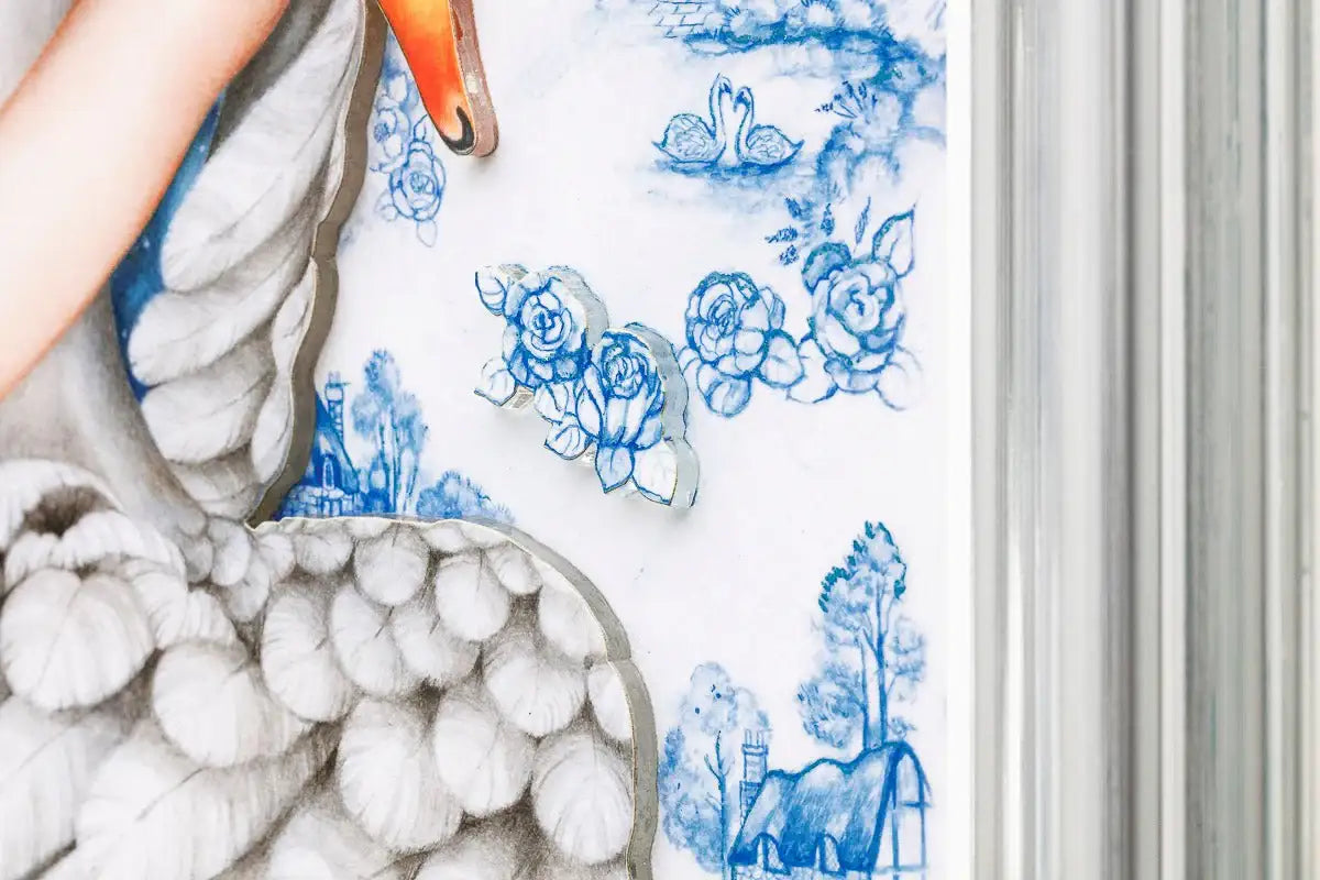 Swan Lake - Edition by artist Kerry Darlington - Wyecliffe Galleries