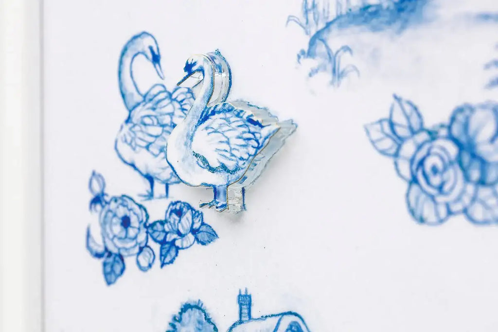 Swan Lake - Edition by artist Kerry Darlington - Wyecliffe Galleries