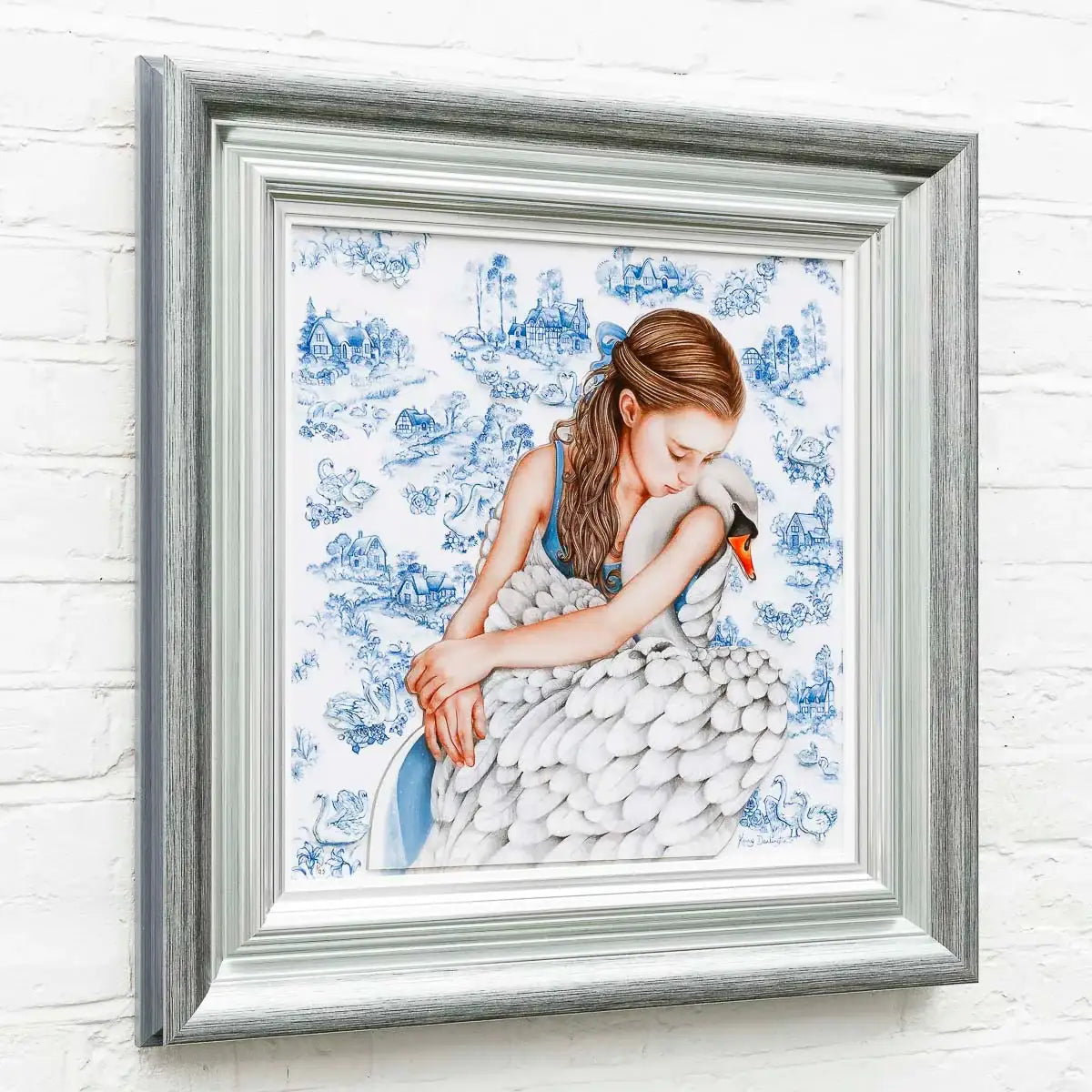 Swan Lake - Edition by artist Kerry Darlington - Wyecliffe Galleries