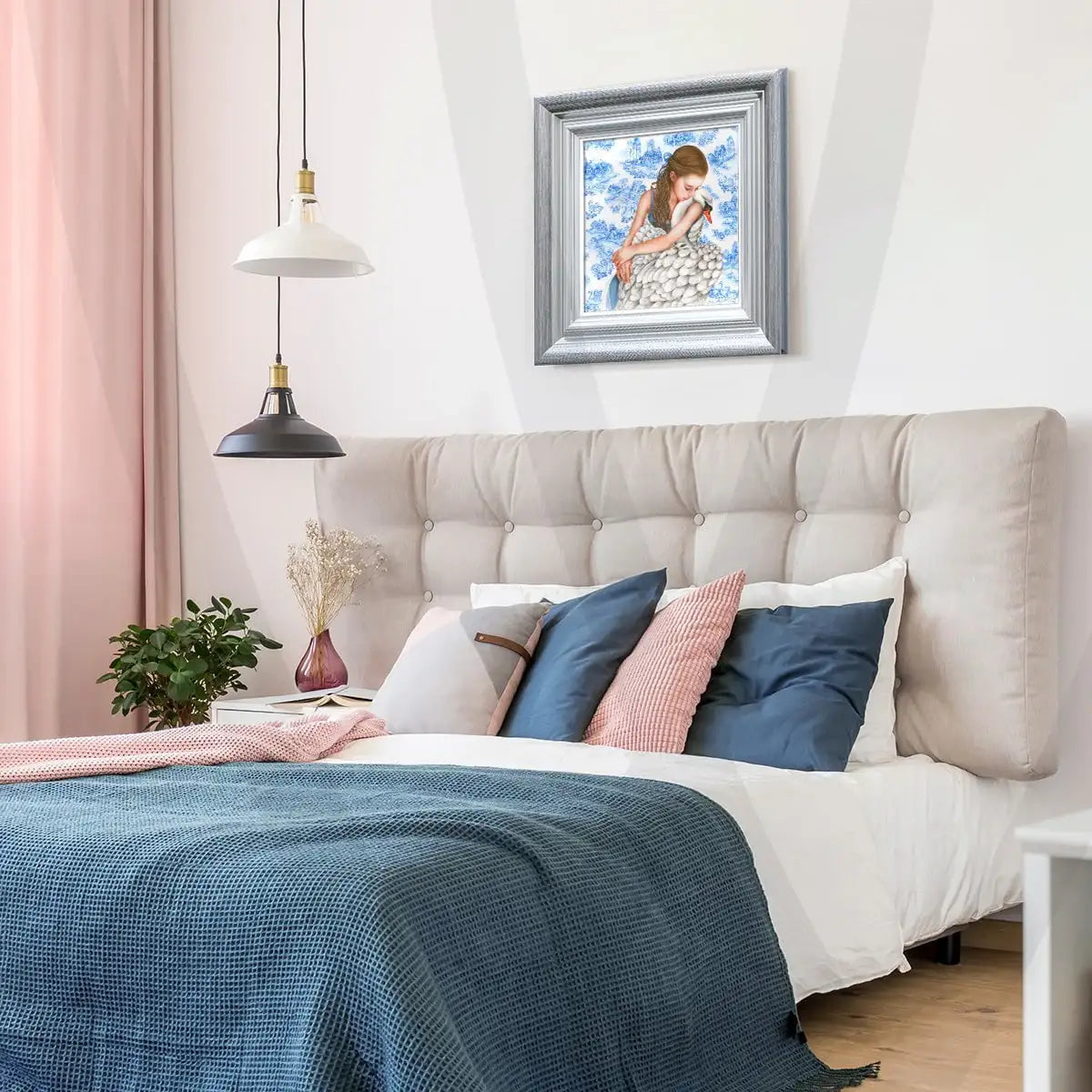 Swan Lake - Edition by artist Kerry Darlington - Wyecliffe Galleries